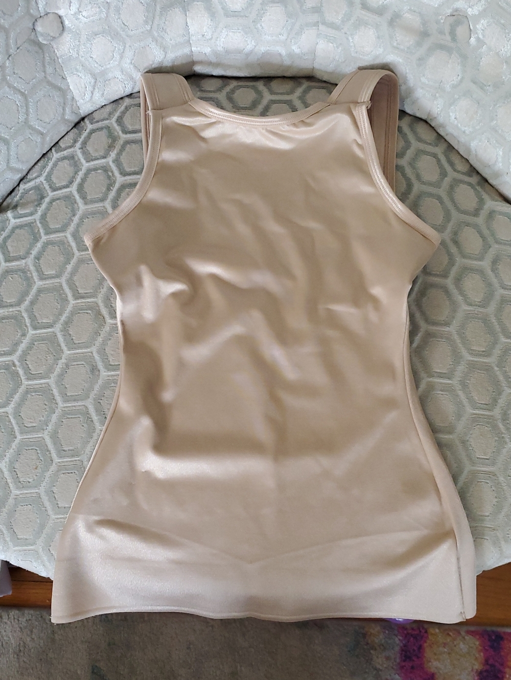 Ruby Ribbon Beige Shaping Tank - Size S